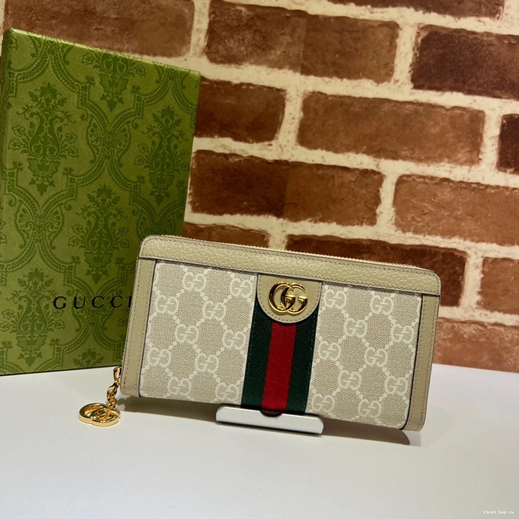 Firstbag ru around GG zip Ophidia Gucci wallet 0814